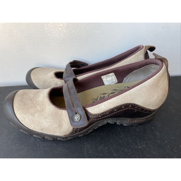 Merrell Shoes Merrell Mary Jane Suede Mary Jane Shoes Comfort Dark Taupe Womens 95 Poshmark